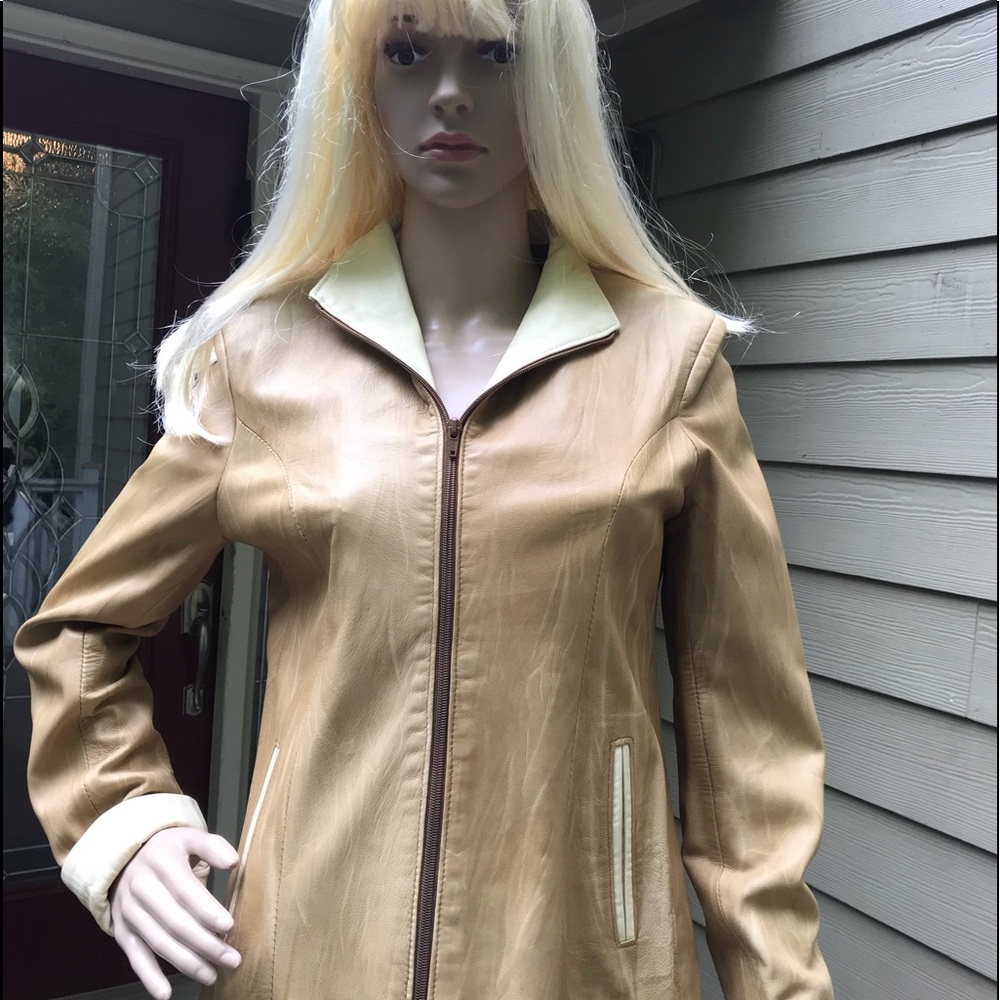 ITALIAN LUXURY LEATHER JACKET / MINT CONDITION